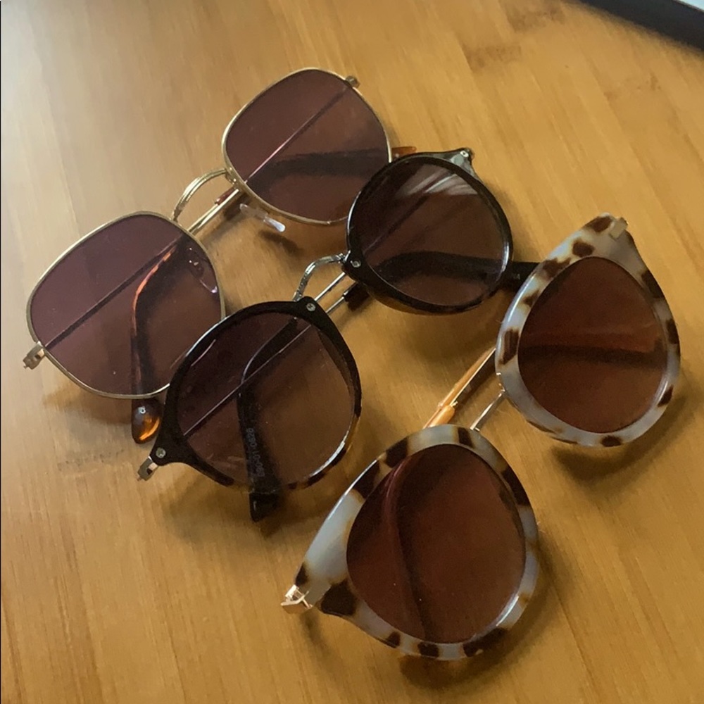 lot of three ann taylor loft sunglasses
